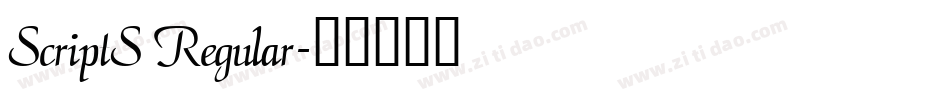ScriptS Regular字体转换